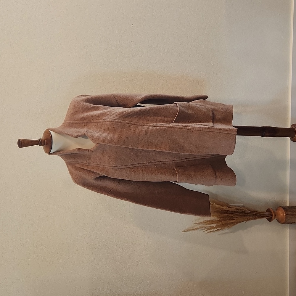 Madewell Dusty Rose Open-Front Cardigan Sweater